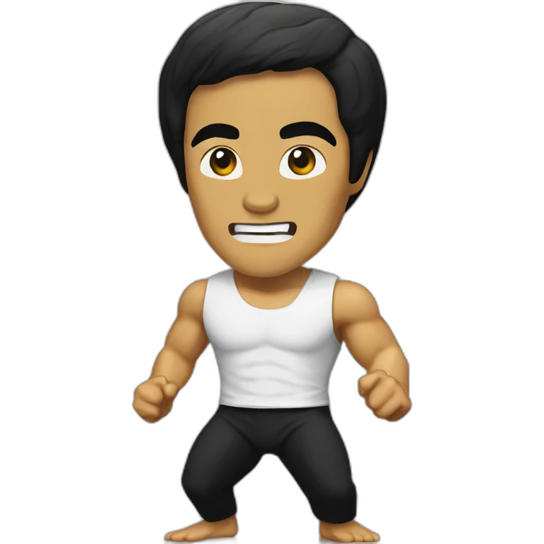 Bruce Lee surprise emoji