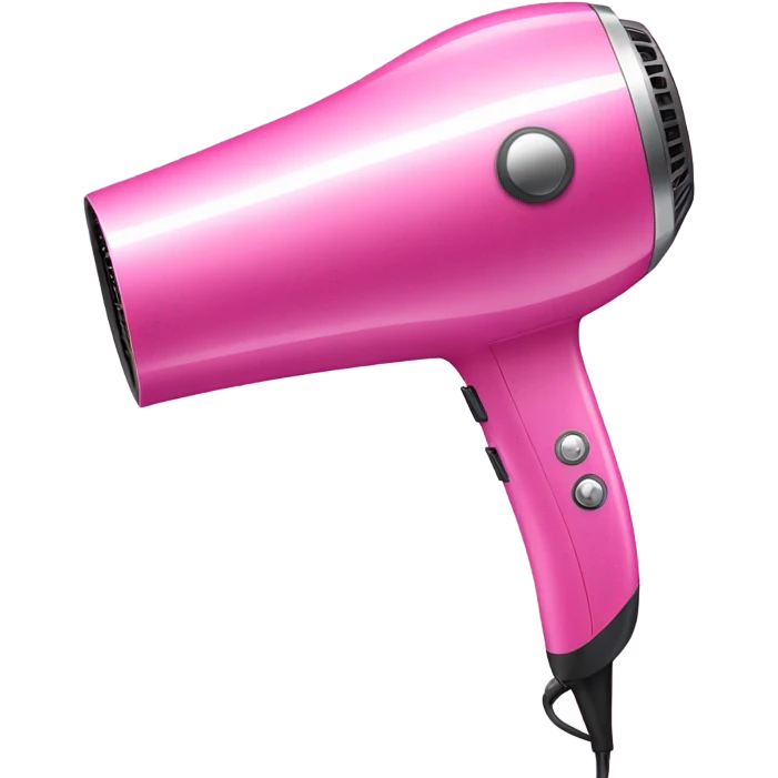 aesthetic pink hair dryer emoji