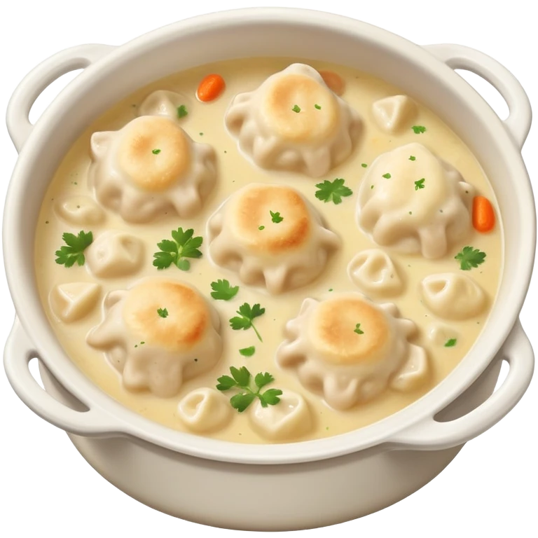 Chicken and dumplings emoji