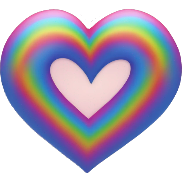 Rainbow heart  emoji