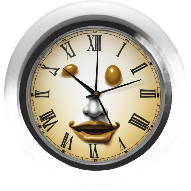 salvador dali melted clock emoji