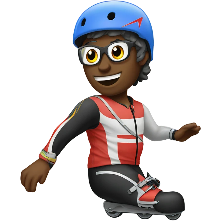 rollerblading magnifico  emoji
