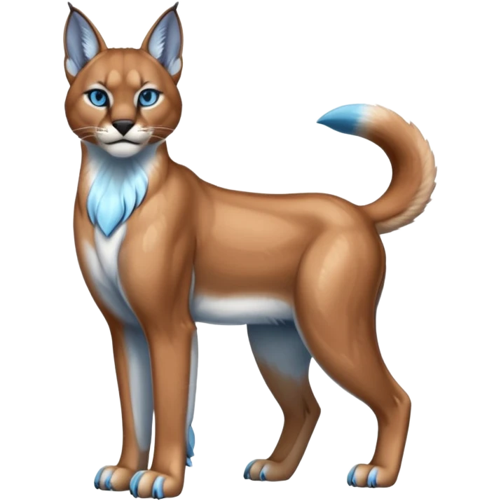 Scaley Shiny Glacial Rhypherior-Caracal-dog (full body) emoji