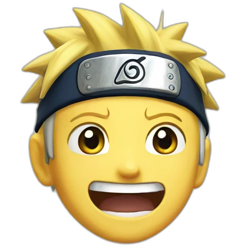 naruto laughing emoji