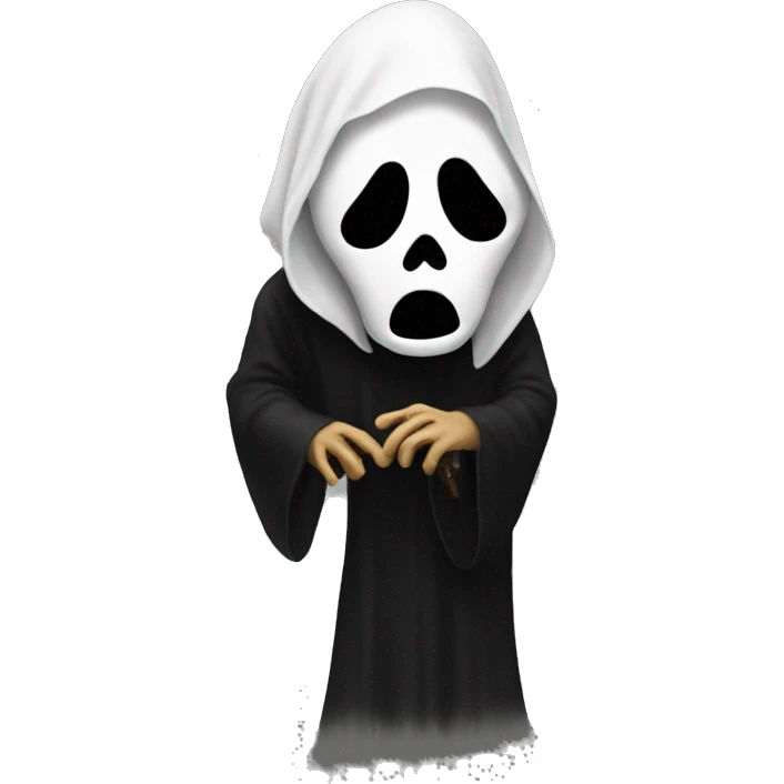 ghostface from scream movie emoji