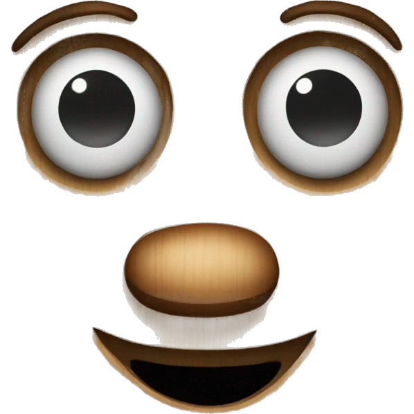 wood face emoji