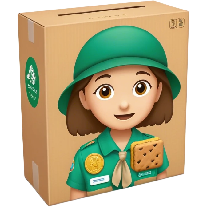 Girl Scout cookie box emoji