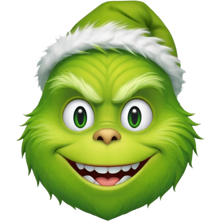 The Grinch, happy face emoji