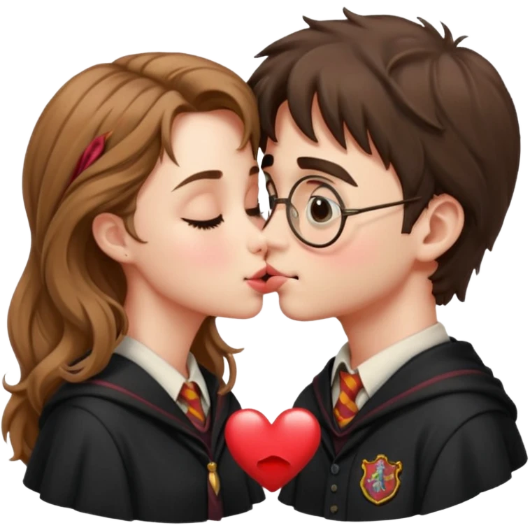 Harry Potter kissing hermione emoji