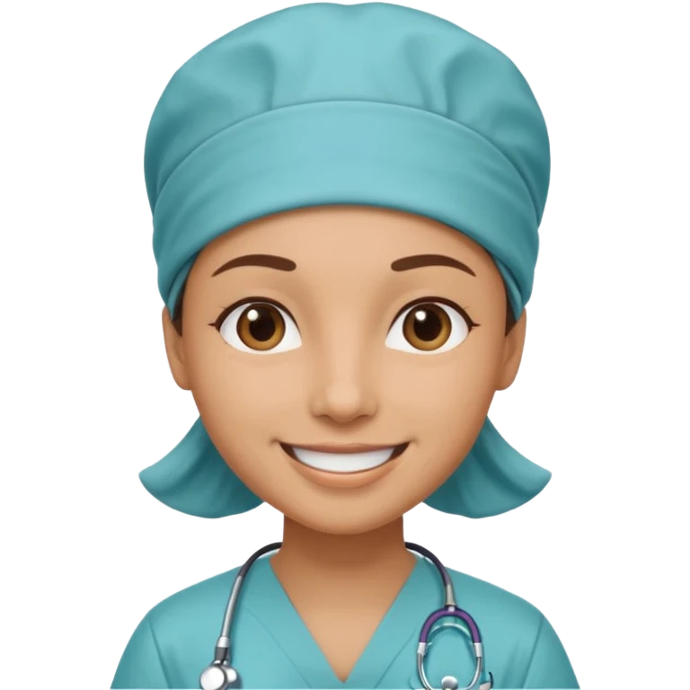 doctor with scrub hat emoji