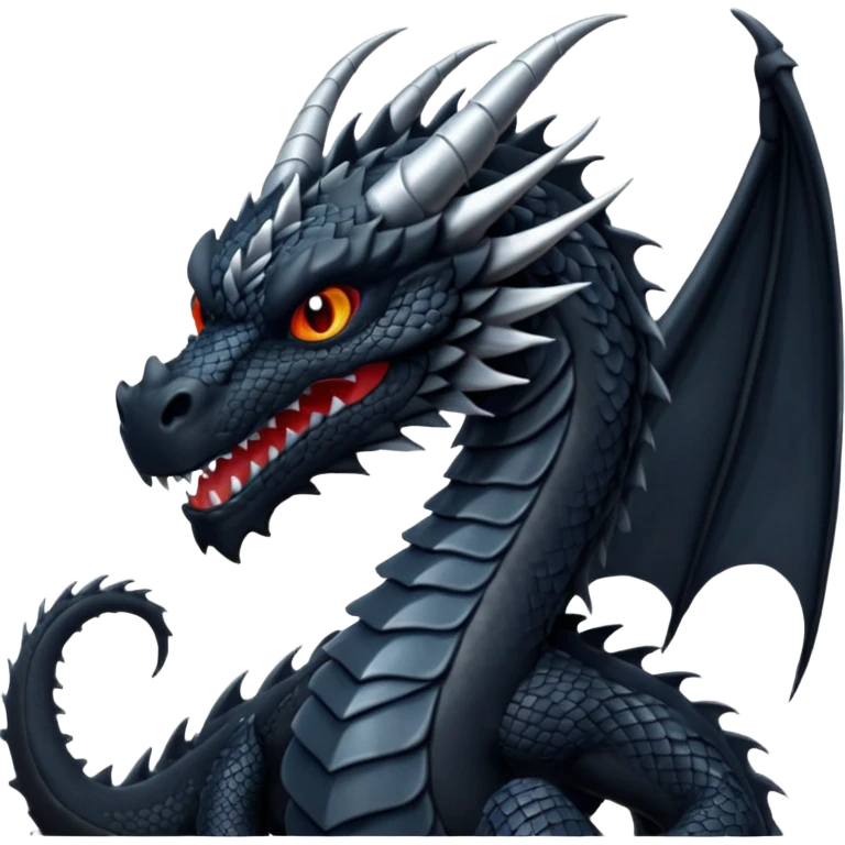 Black dragon emoji