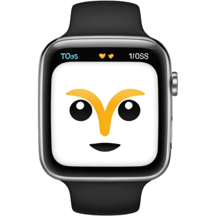 Young person wearing a smartwatch emoji