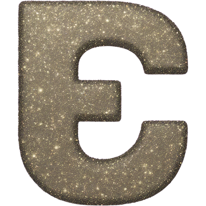 Glitter letter G emoji