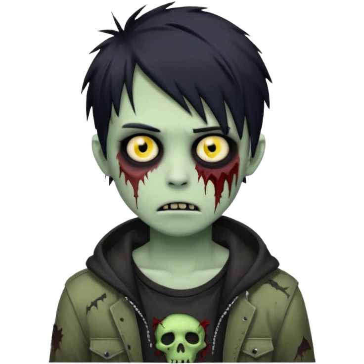 emo boy zombie emoji
