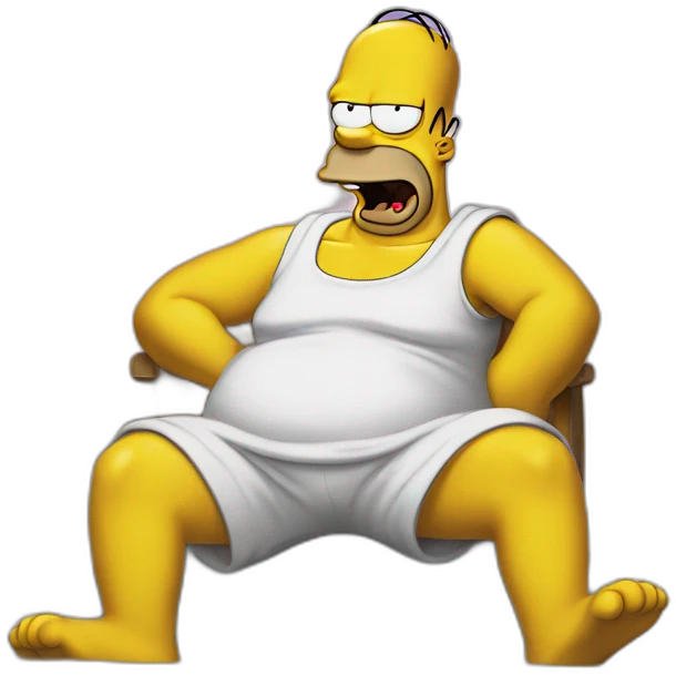 Homer Simpson qui rit emoji