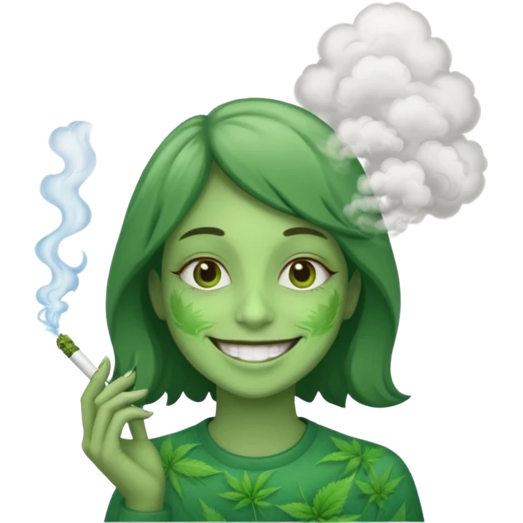 Smoking high emoji