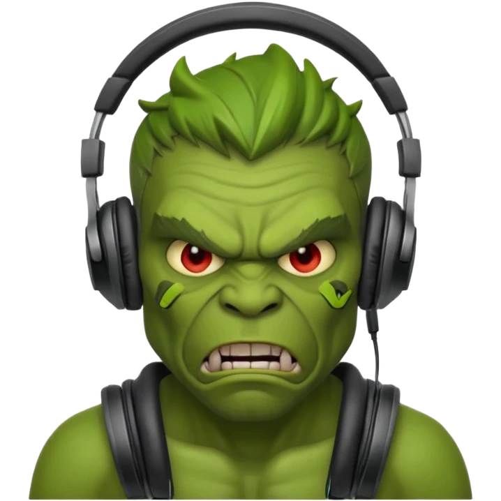 ork  man with headphones emoji