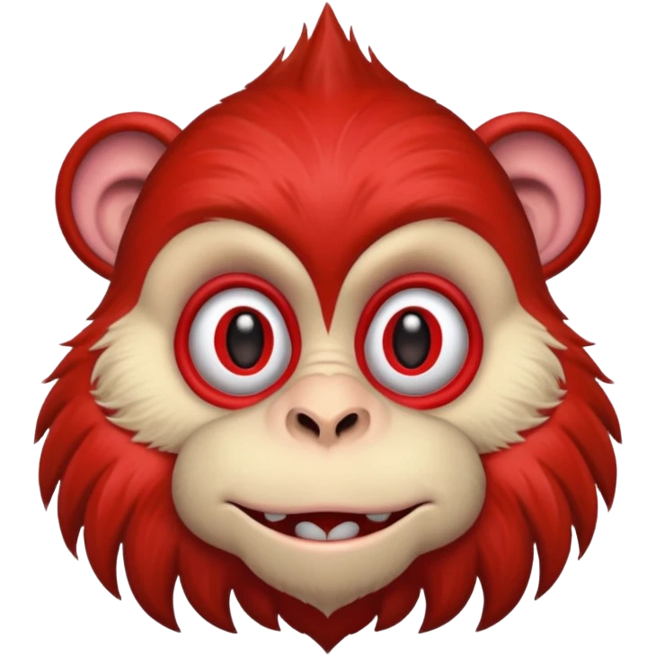 blood red circus monkey emoji