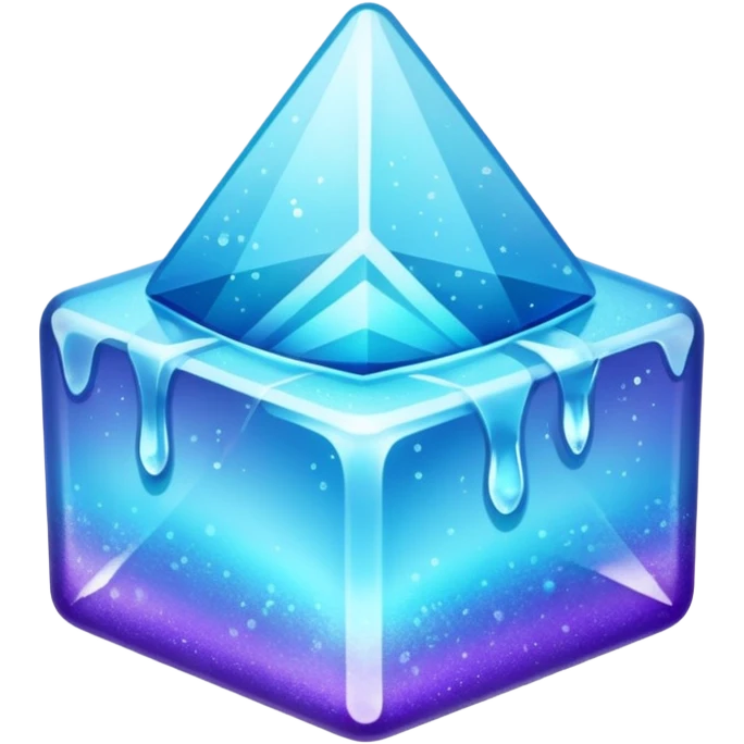 glitter flocus ice cian and purple emoji