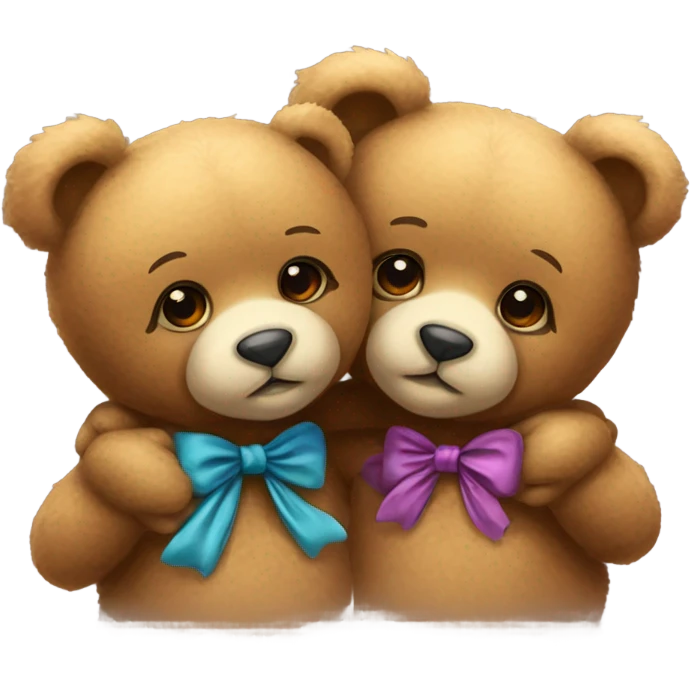 Kissing teddy bear  emoji