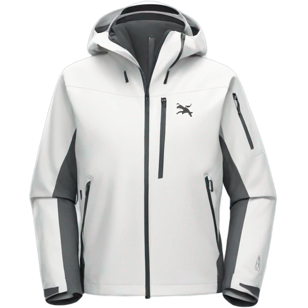 white Arcteryx jacket with no hood emoji