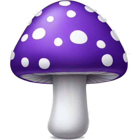 Purple mushroom with white spots emoji