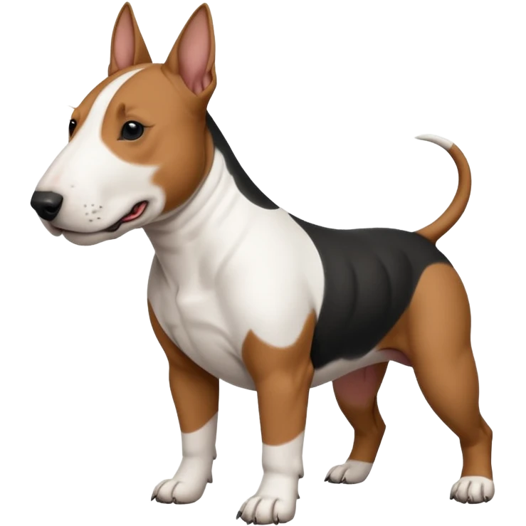 black Bull terrier emoji