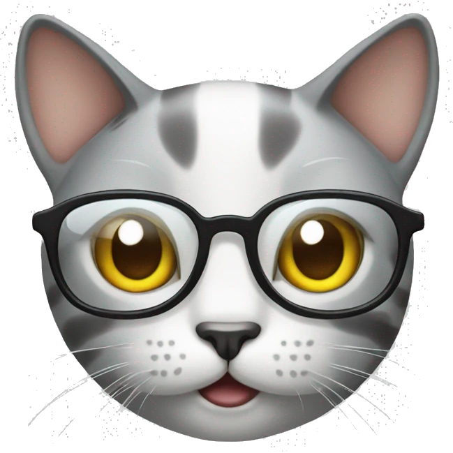 cat with glass emoji