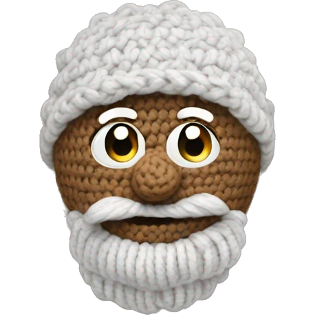 crochet with wool emoji