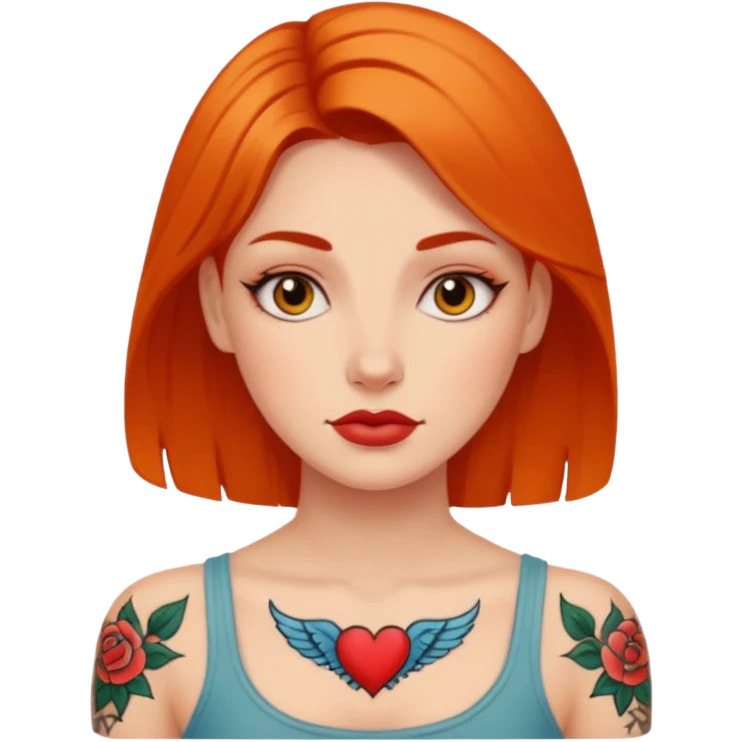 a tatoo woman emoji