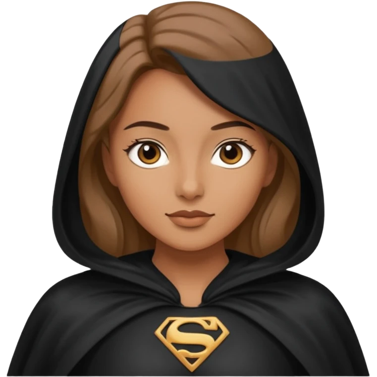 woman black cape emoji