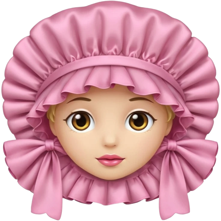 Pink bonnet emoji