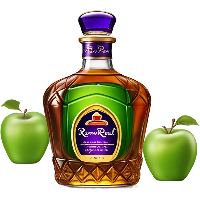 crown royal apple bottle emoji