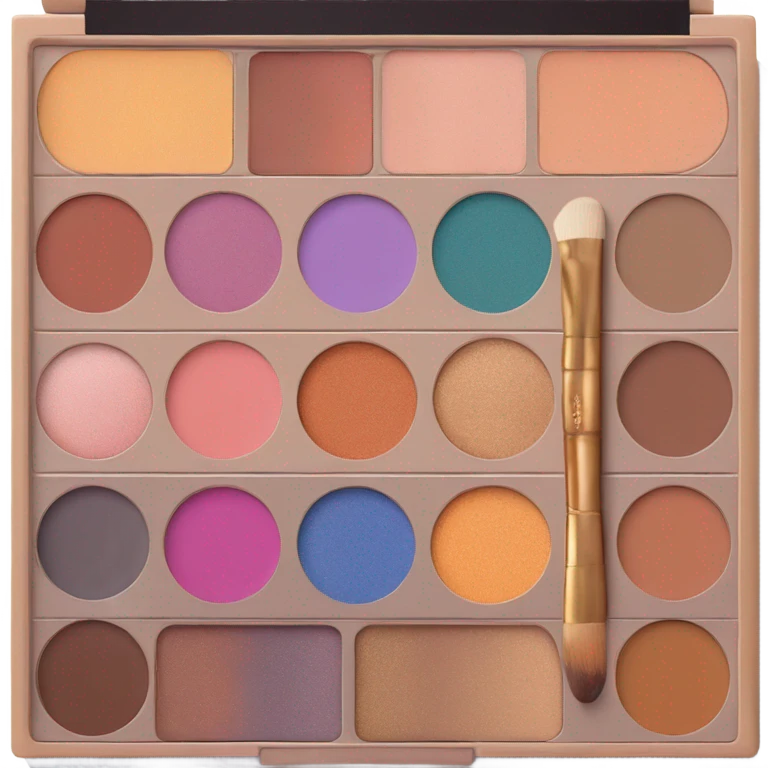 Chest with eyeshadow palettes inside emoji
