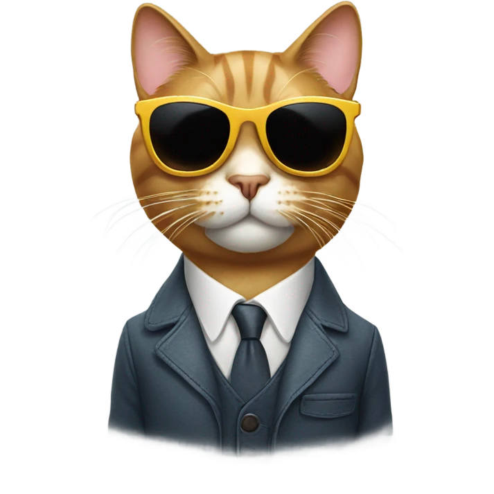 Cat with sunglasses emoji