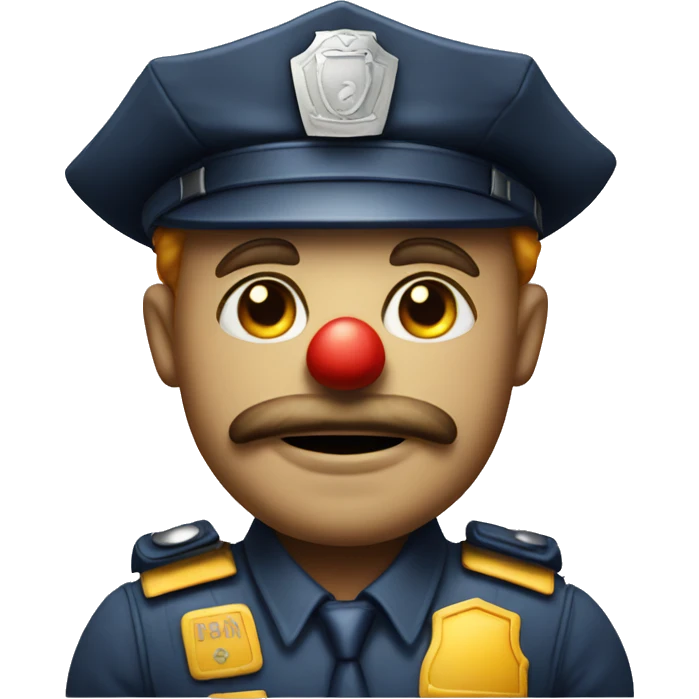 clown policeman  emoji