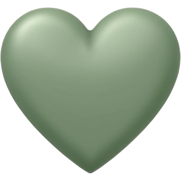 sage green heart emoji