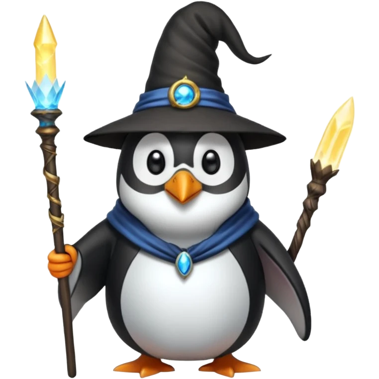 Penguin Wizard emoji