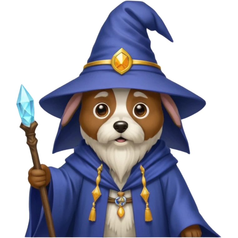 Dog wizard emoji
