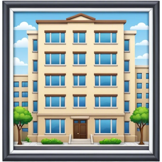 Apartment building png emoji