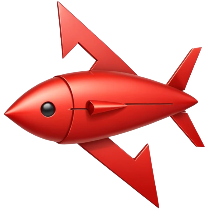 a red arrow pointing down emoji