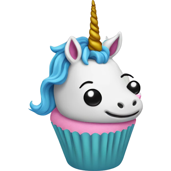 Unicorn cupcake  emoji