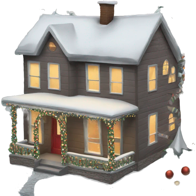 christmas house  emoji