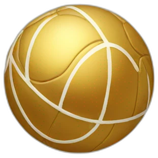 Golden ball emoji