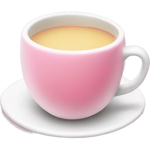 Pink tea with milk emoji