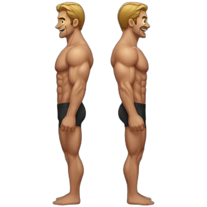 Emoji muscled man emoji