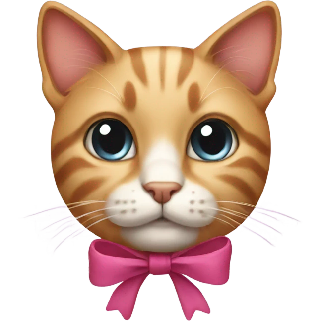 cat with a bow emoji