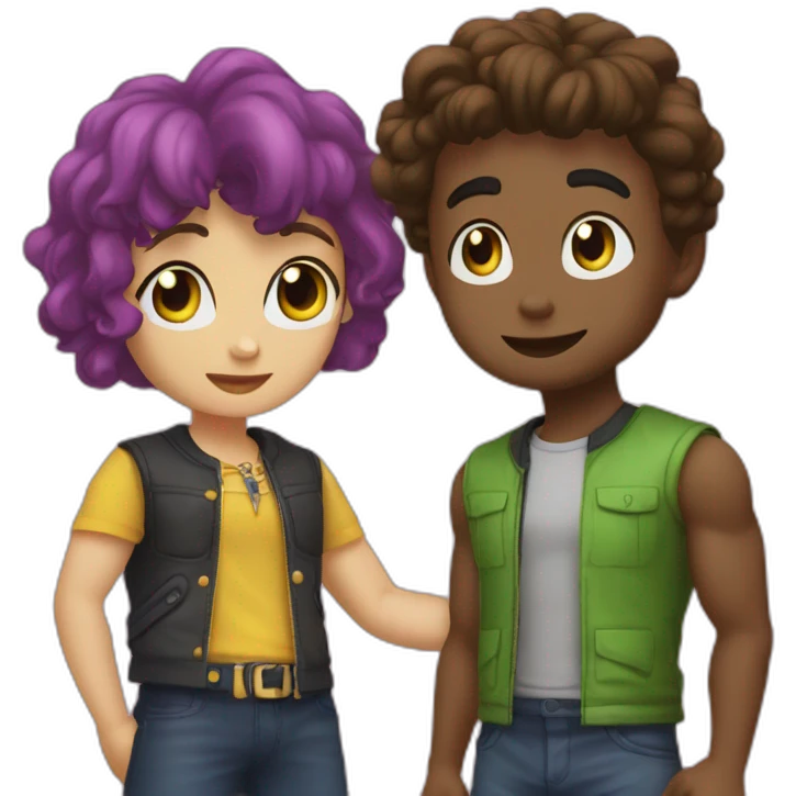 Macha et mishka jojo emoji