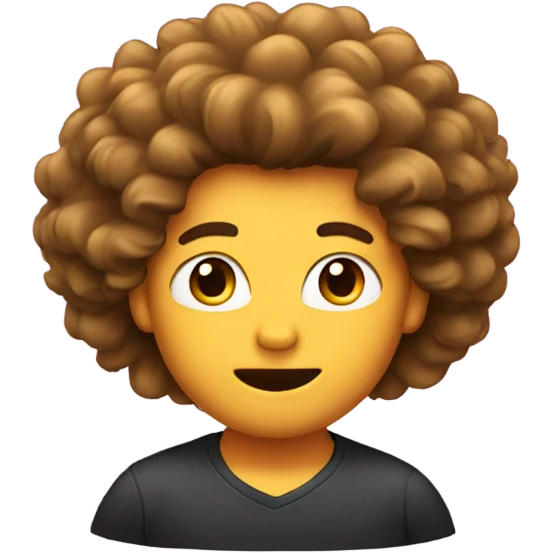 Big hair emoticon emoji