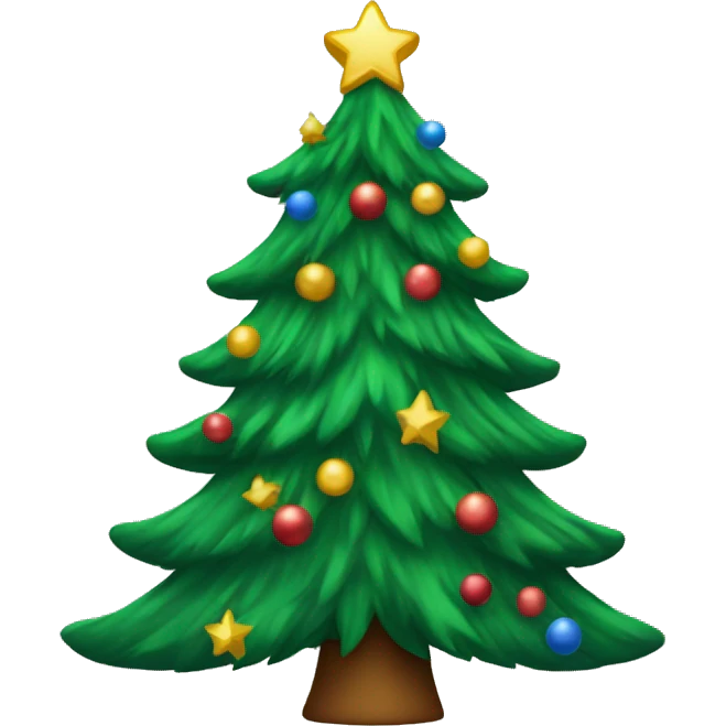 a christmas tree emoji